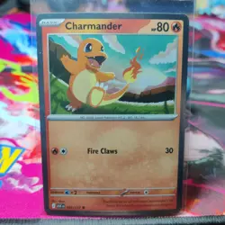 Charmander 020/217 – Cosmos Holo SWIRL – Ascended Heroes Promo – NM Pokemon TCG - Image 1