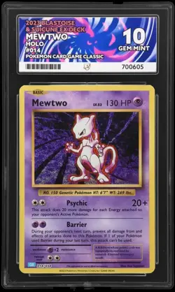 ACE 10 CLB 014/034 Mewtwo Classic Collection Card Pokemon Blastoise Deck NOT PSA - Image 1