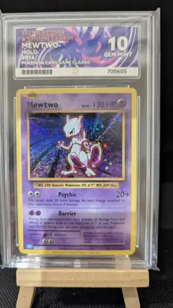 ACE 10 CLB 014/034 Mewtwo Classic Collection Card Pokemon Blastoise Deck NOT PSA - Image 3