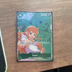 Bandai Winner Nami [Winner] P-102 One Piece CCG Character Card 4000 Power - Image 1