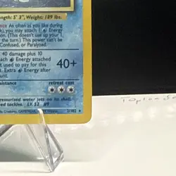 Pokemon Blastoise Base Set Holo Rare 100 HP Card 2/102 Wizards of the Coast 1999 - Image 3