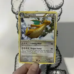 Pokemon Card TCG - Dragonite 18/102 Non-Holo Rare HGSS Triumphant - LP - Image 1