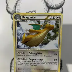 Pokemon Card TCG - Dragonite 18/102 Non-Holo Rare HGSS Triumphant - LP - Image 2