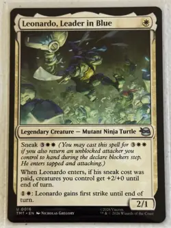 LEONARDO, LEADER IN BLUE 16 TEENAGE MUTANT NINJA TURTLES Magic: The Gathering - Image 1