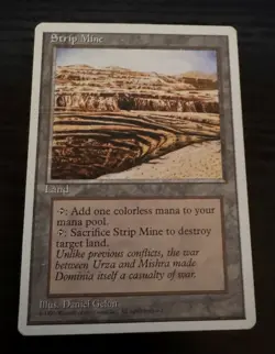 Strip Mine - Fourth Edition Magic the Gathering MTG - Image 1