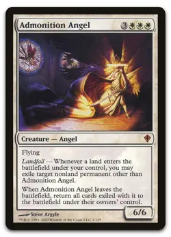 Admonition Angel #1 (LP) Worldwake WWK Magic MTG - Image 1