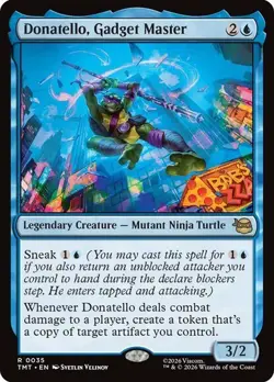 NM Donatello, Gadget Master, MTG, TMNT, Magic the Gathering, 35 - Image 1