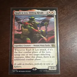 Magic: The Gathering Raph & Leo Creature Rare TMNT Red White 0166 2/4 - Image 1