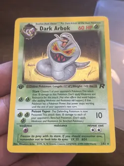 Pokemon Dark Arbok 2/82 Team Rocket 1st Edition Holo Rare English HP 60 - Image 2