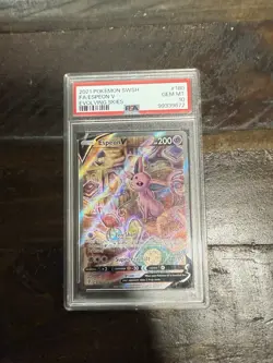 2021 Pokemon Evolving Skies ESPEON V Alt Art 180/203 PSA 10 GEM MINT - Image 1