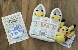 Pokemon center x Natural History Museum Pikachu Plush & Ecology Booklet - Image 1