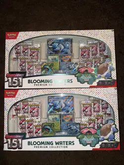 Pokemon 151 Blooming Waters Premium Collection - NEW, SEALED, SET OF 2 - Image 1