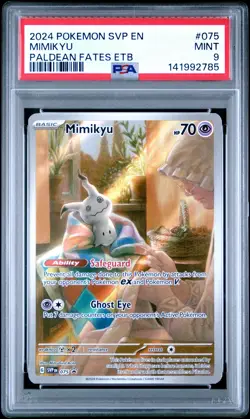 2024 POKEMON SVP EN-SV BLACK STAR PROMO #075 MIMIKYU PSA 9 - Image 1