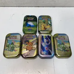 Mixed Pokemon TCG Empty Tins, Accessories, and Collectibles Bundle - Image 5