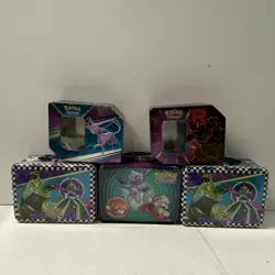 Mixed Pokemon TCG Empty Tins, Accessories, and Collectibles Bundle - Image 3