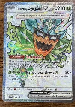 Pokemon TCG Teal Mask Ogerpon EX SVP166 Scarlet Violet Black Star Promo - Image 1