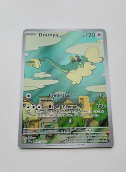 Pokemon Drampa Holo 184/162 Illustration Rare SV05 Temporal Forces Full Art - Image 2