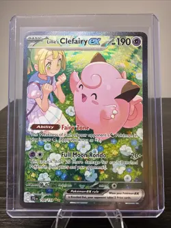 Pokemon TCG SV Journey Together Lillies Clefairy EX 184/159 SIR Full Art NM - Image 1
