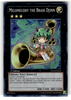Melomelody the Brass Djinn YS12-EN042 1st Edition Super Rare Starter Deck: Xyz S - Image 1
