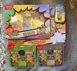 Pokemon Ascended Heroes Sealed Bundle - Pin, Poster Collection, Tin, 2x Blisters - Image 1