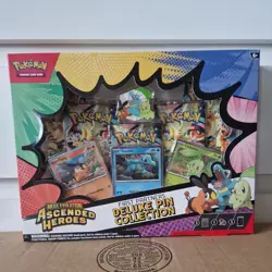 POKEMON TCG ASCENDED HEROES FIRST PARTNERS DELUXE PIN COLLECTION - NEW - Image 1