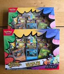 Pokemon TCG Ascended Heroes First Partners Deluxe Pin Collection New & Sealed x2 - Image 1