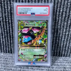 M Venusaur EX 2/108 Holo Rare Pokemon 2016 XY Evolutions PSA 9 MINT - Image 1