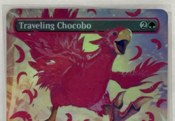 MTG English Traveling Chocobo (Borderless) (Neon Ink Pink) NM Foil - Image 3