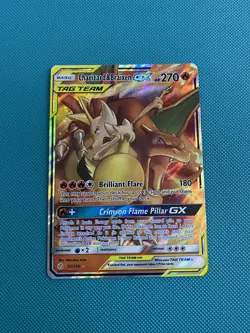 Pokemon TCG Charizard Braixen Tag Team GX Cosmic Eclipse 22/236 Holo Ultra Rare - Image 1