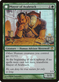 Mayor of Avabruck #193 (Foil) (MP) Prerelease Cards PRE Magic MTG - Image 1