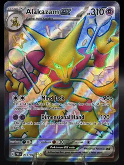 Pokemon TCG - Alakazam ex - 215/091 - Paldean Fates - Ultra Rare - Image 1