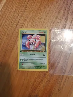 Paras 59/64 Jungle 1st Edition 1999 Vintage Pokemon TCG Card LP-NM - Image 1