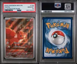 Pokemon TCG Vulpix Illustration Rare Mega Evolutions #138/132 - Image 3