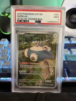2023 Pokemon SVP EN Black Star Promo 151 ETB Snorlax #051 - PSA 9 - Image 1