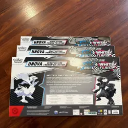 Pokemon Black Bolt & White Flare Unova Heavy Hitter Premium Collection X3 Sealed - Image 2