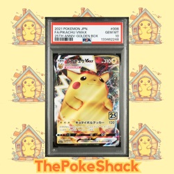✨Pikachu Vmax 006/015 PSA 10 25th Anniversary Golden Box s8a-G Japanese - Image 1