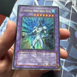 Yugioh Elemental Hero Aqua Neos POTD-EN031 Ultra Rare 1st Ed LP - Image 1