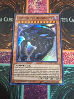 Yu-Gi-Oh! Dystopia the Despondent INOV-ENSE1 Super Rare Limited Near Mint a1/ - Image 1
