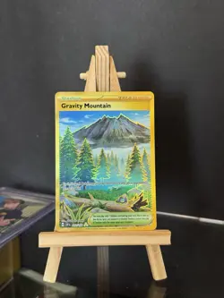 Pokemon TCG Gravity Mountain 250/191 Sv08 Surging Sparks Holo Card NM Pack Fresh - Image 1