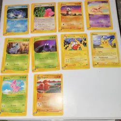 SKYRIDGE LOT (10)Pokemon TCG CARD Lot - 2002, Chinchou, Lickitung, Cubone, Abra - Image 1