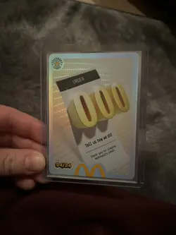 Mcdonalds Cards Order 000 Legendary Card 04/24 VERY RARE Unredeemed - Image 1