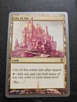 1x City of Ass Unhinged Magic The Gathering MTG Card Ex-NM - Image 1