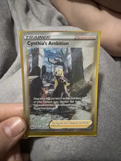 Pokemon TCG Cynthia's Ambition GG60 Crown Zenith Trainer Gallery Card - Image 1