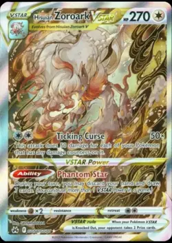 Pokemon TCG Hisuian Zoroark VSTAR Crown Zenith Galarian Gallery Card GG56/GG70 - Image 1