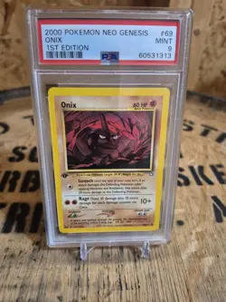 Pokemon TCG Onix Neo Genesis 1st Edition 69/111 Common PSA 9 (2000) - Image 1