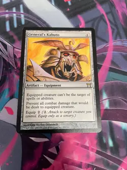 MTG - GENERAL'S KABUTO - RARE - CHAMPIONS OF KAMIGAWA - MP - Image 1