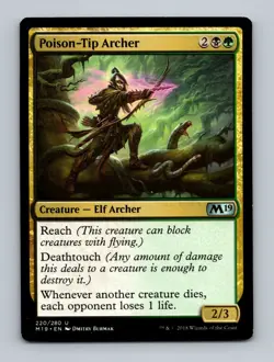 Poison-Tip Archer Core Set 2019 Non-Foil MTG LP - Image 1