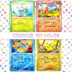 Pokemon TCG 4X USA Costco 151 Cosmos Scarlet & Violett Folie Holo Promo Karten - Image 1
