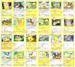 Cartas De Pokemon | ¡Vamos Pikachu Y Eevee! | Promo Rara No Holo Pre 151 Ex V Gx - Image 1
