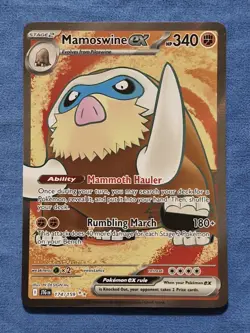 NM Mamoswine ex 174/159 Ultra Rare Journey Together Pokemon Card - Image 1